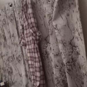 Plaid Purple and lt Purple high/low too